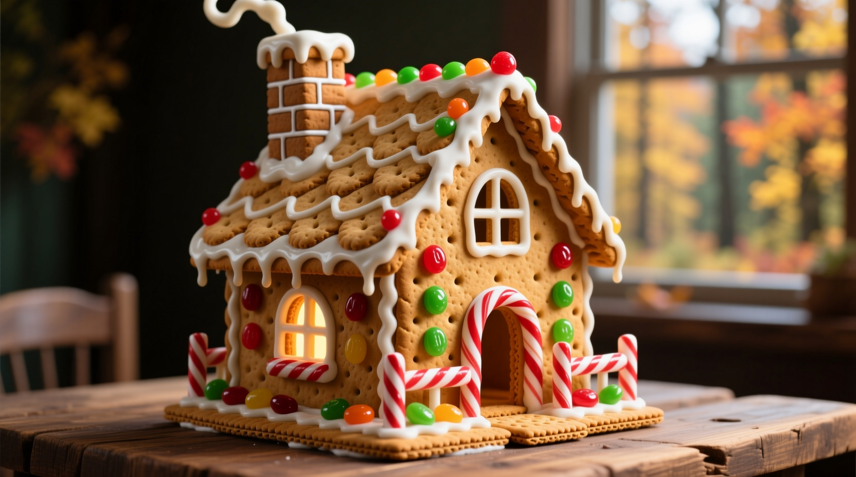 make a gingerbread house with graham crackers