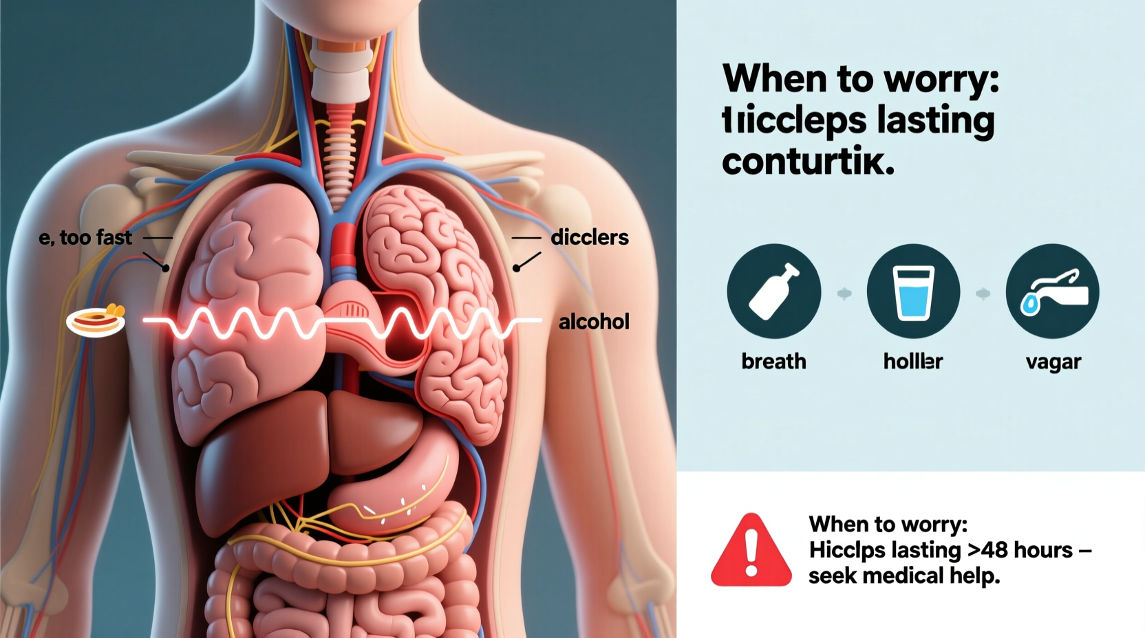 hiccups for 2 days causes treatment and when to worry