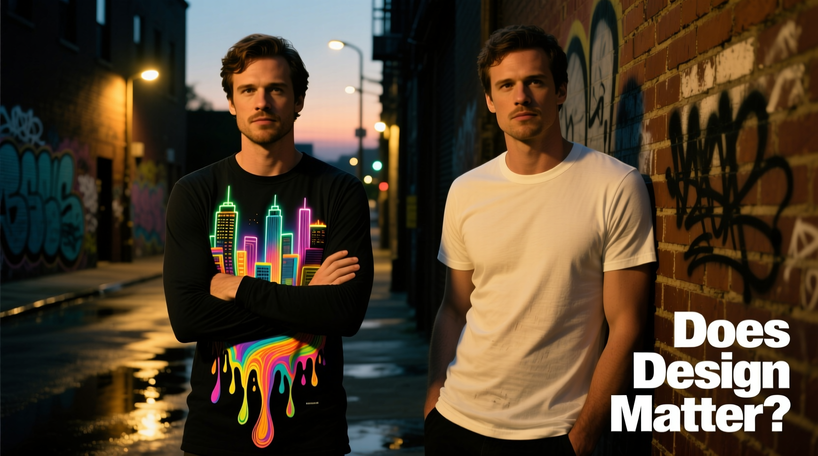 long sleeve graphic tee vs plain tee does the design really matter or is it just hype