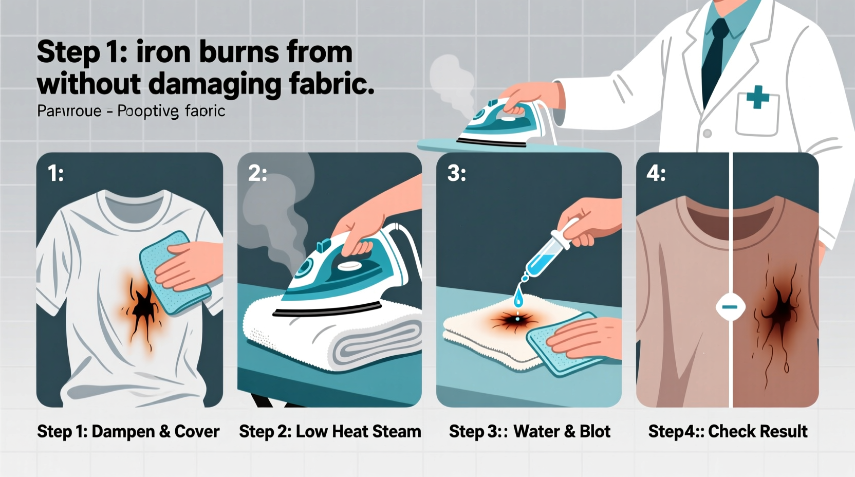effective techniques to remove iron burns from clothes without damaging fabric