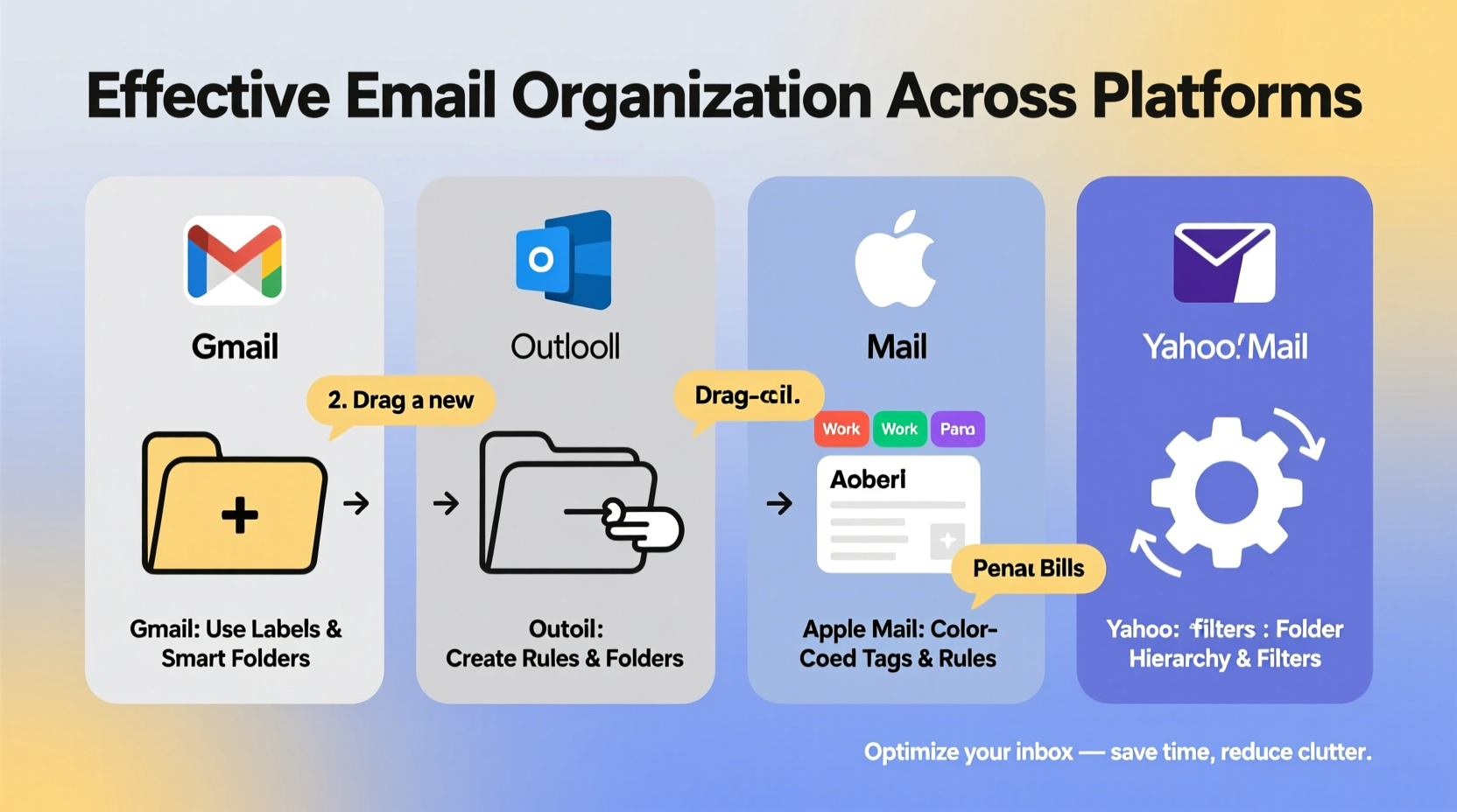 effective ways to organize and save emails into folders across popular email platforms
