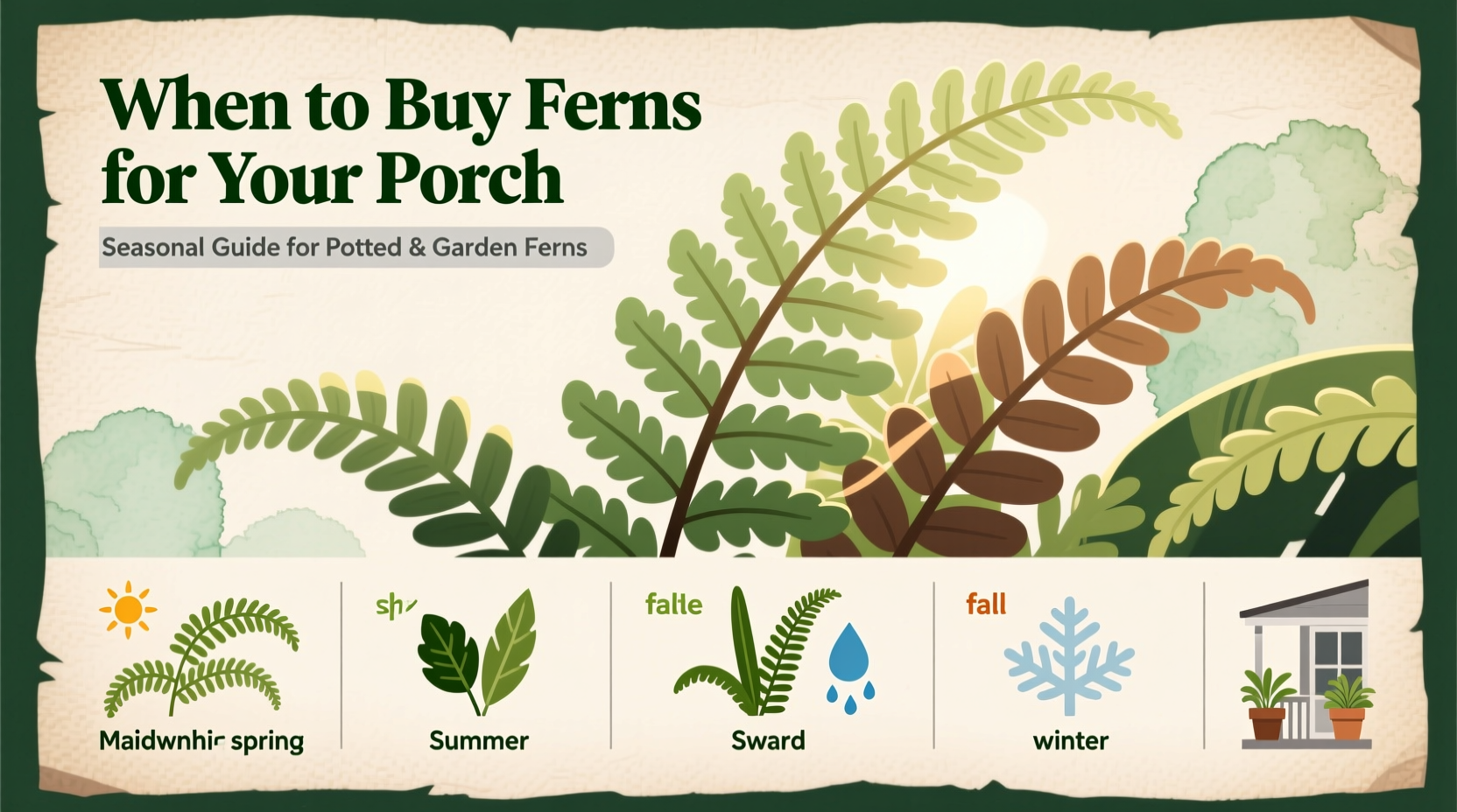 When to Buy Ferns for Your Porch