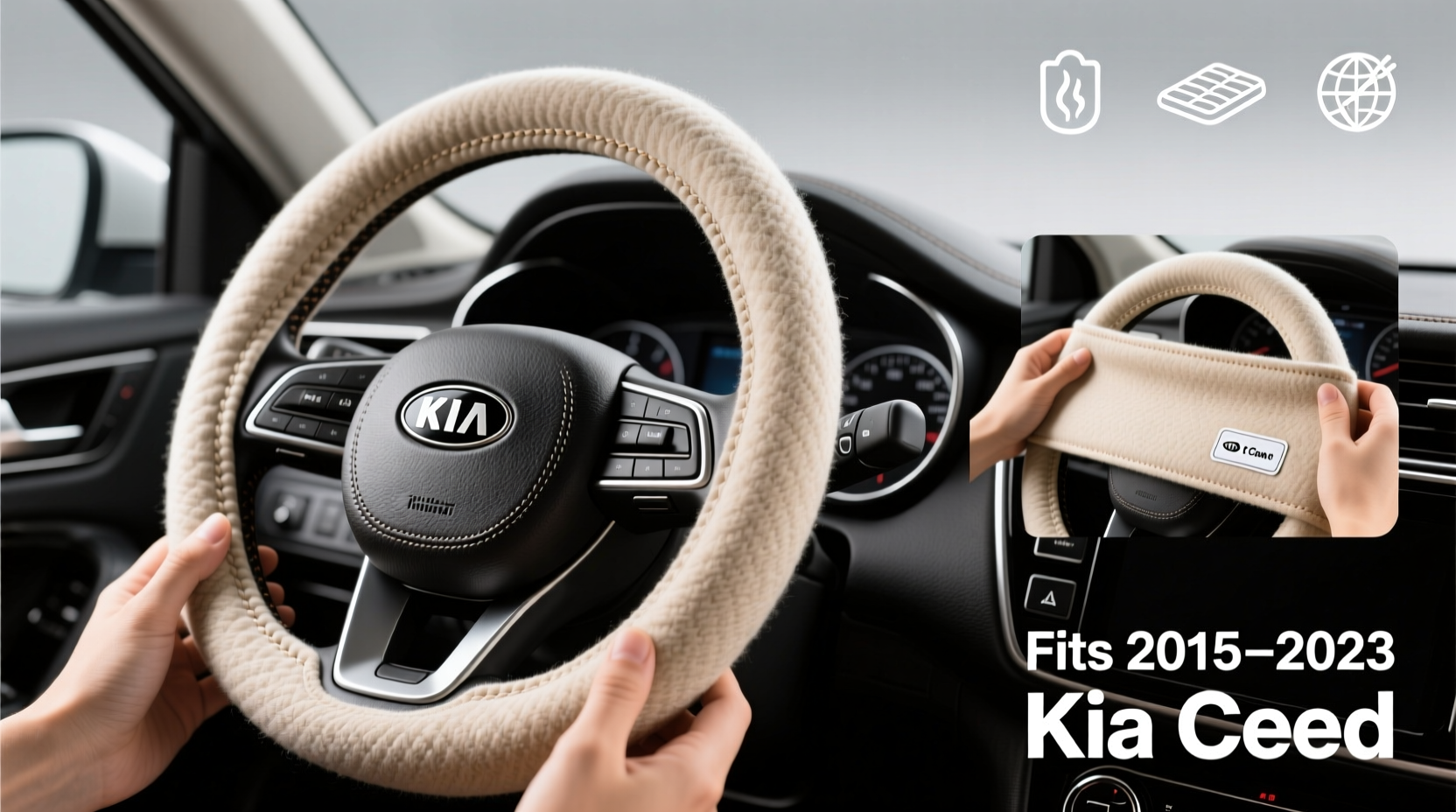 winter steering cover kia ceed