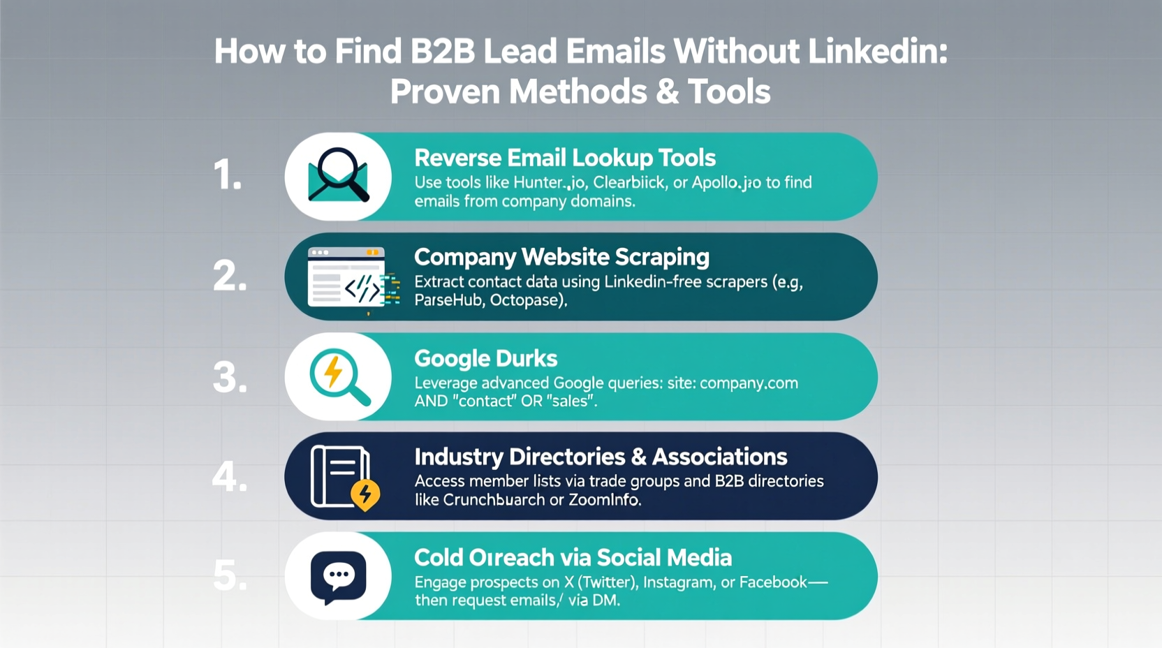 how to find emails for b2b leads without linkedin