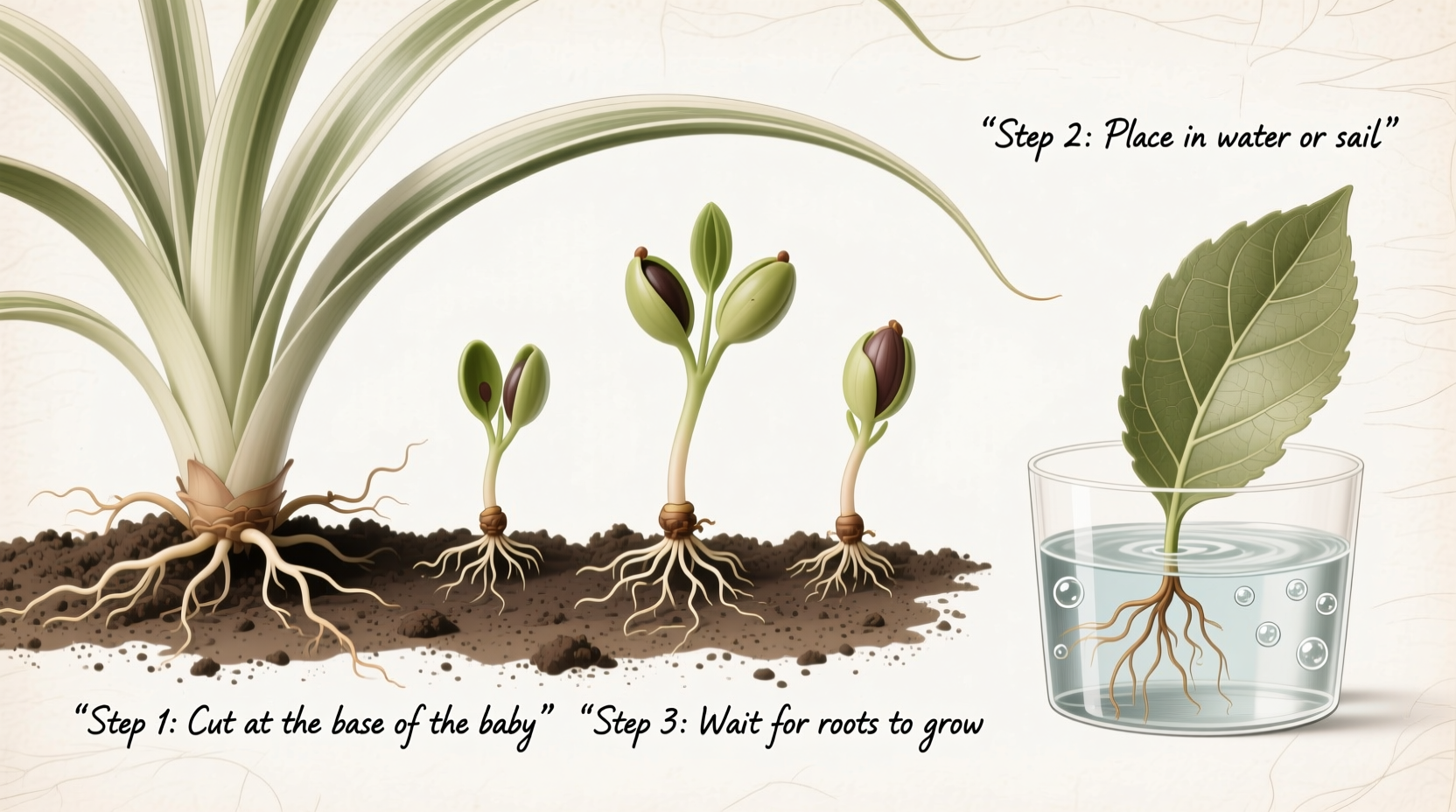 how to care for spider plant babies
