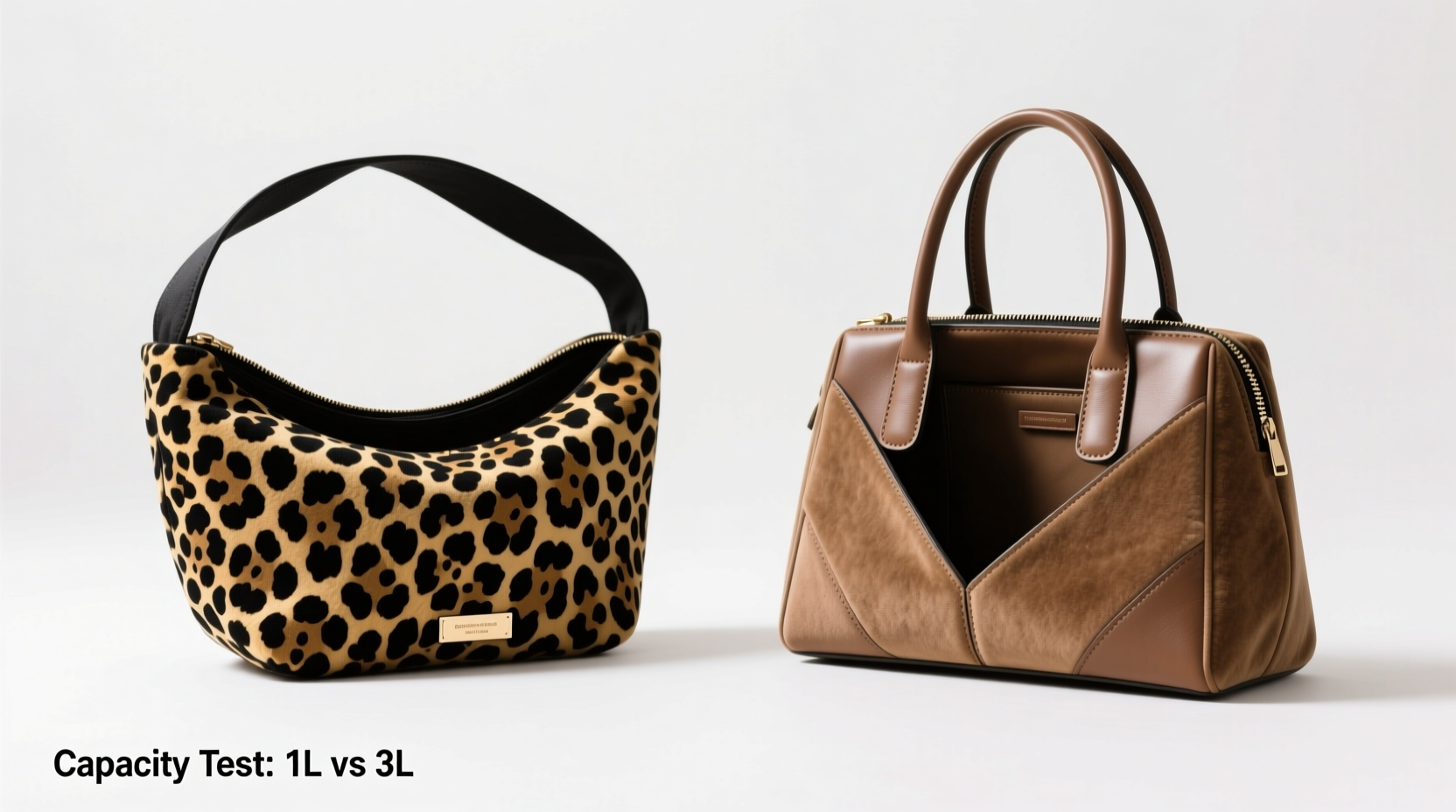 leopard print underarm bag vs structured handbag which one actually holds more without looking bulky