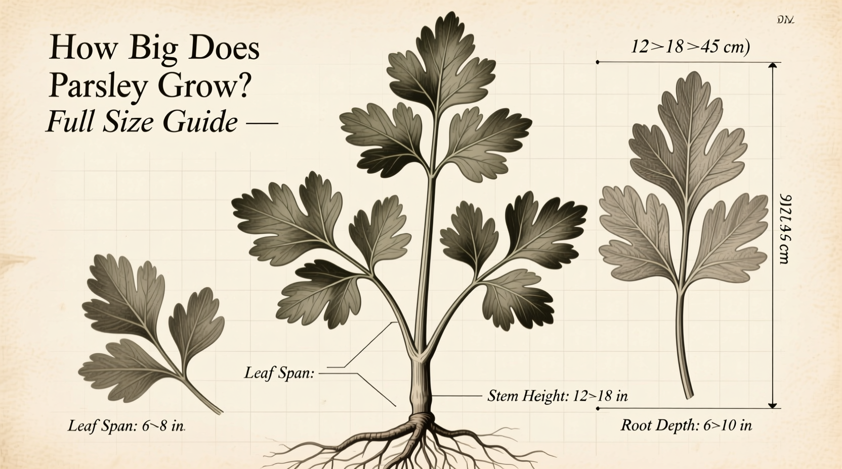 How Big Does Parsley Grow? Full Size Guide