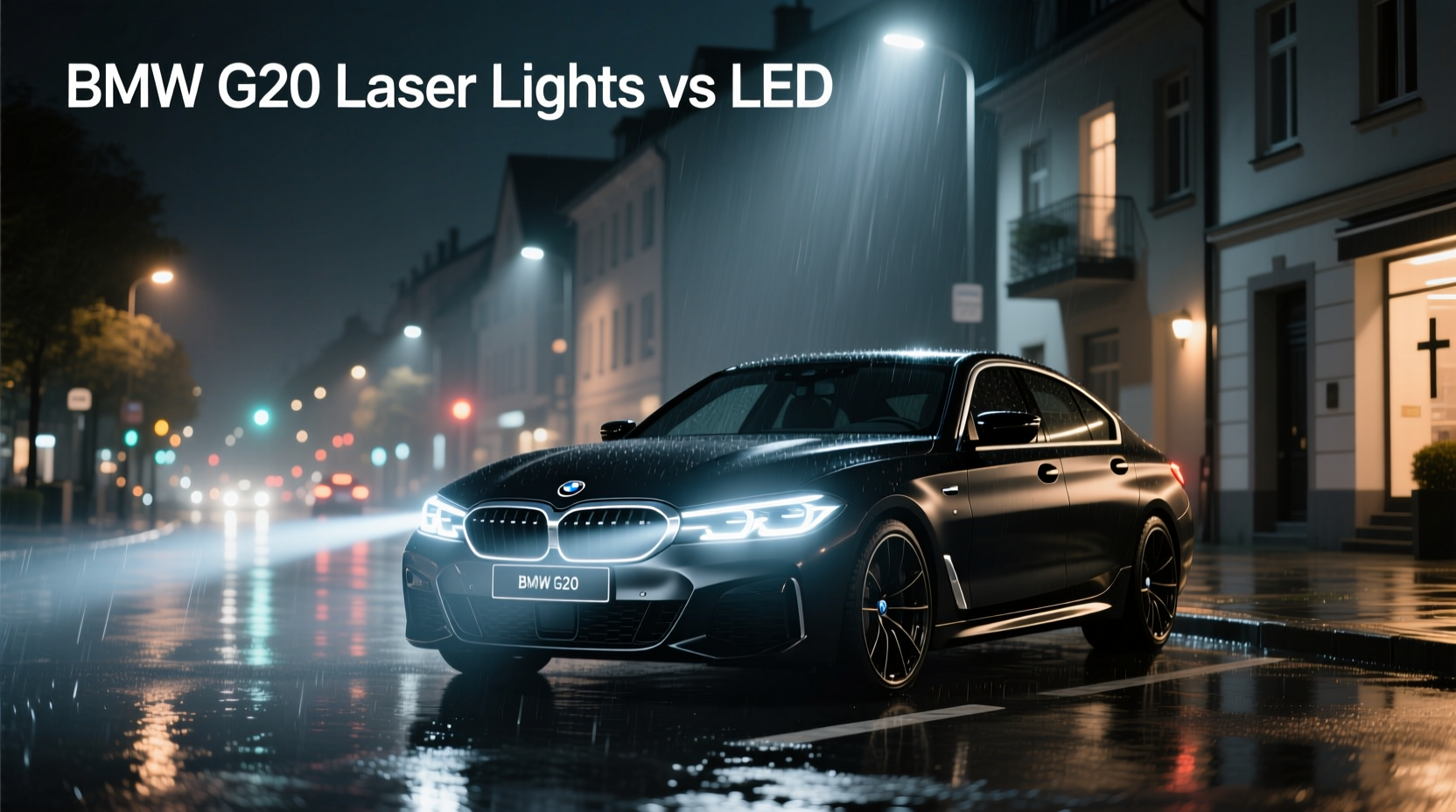 How do BMW G20 laser lights compare to LED headlights?