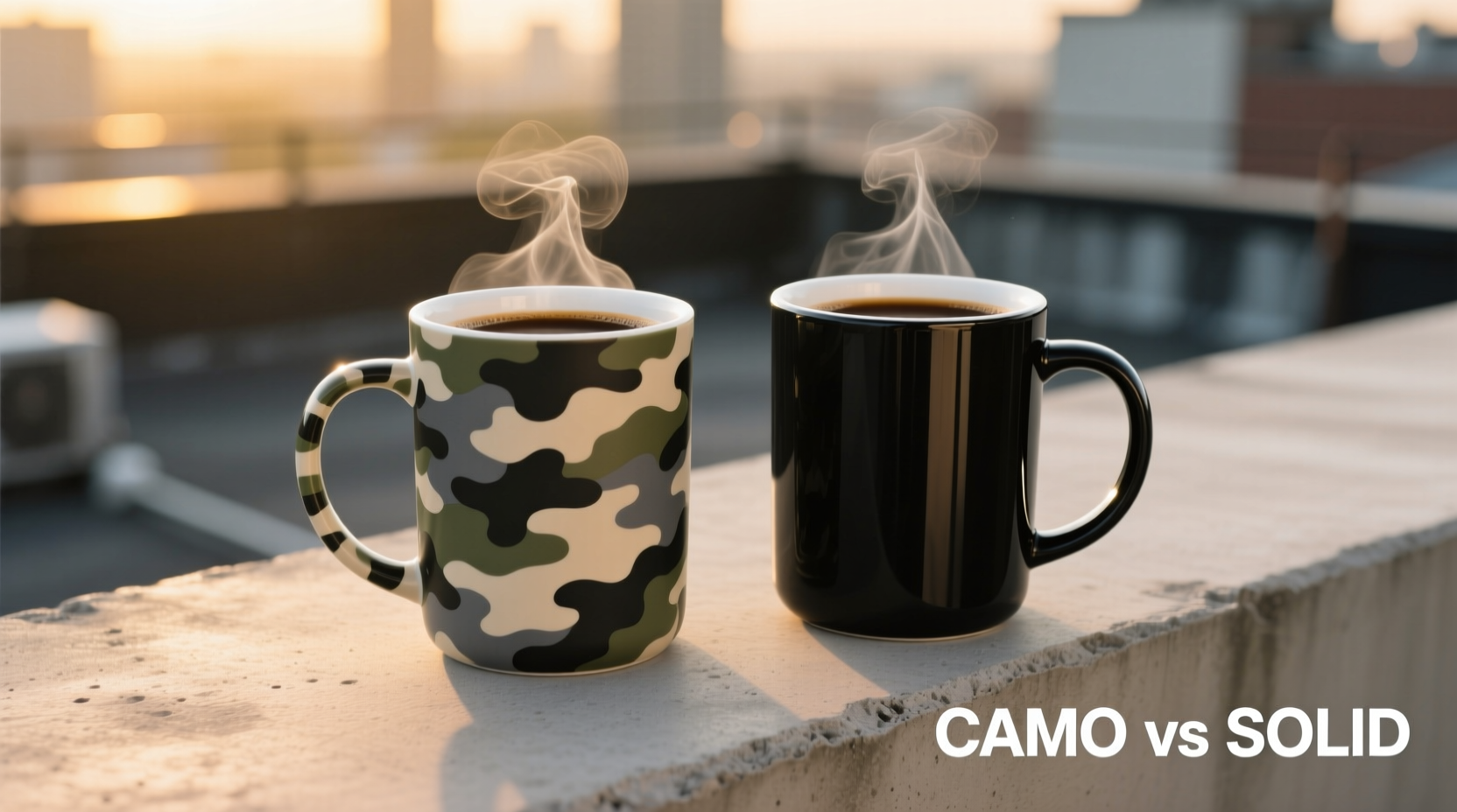 camo vs solid color travel mug does the pattern even matter or is it just looks