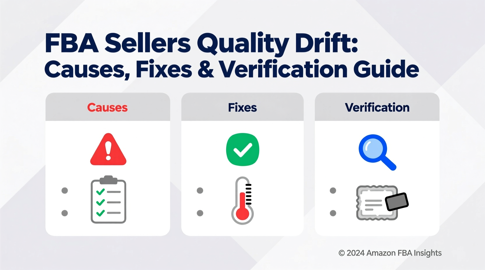 FBA Sellers Quality Drift: Causes, Fixes & Verification Guide