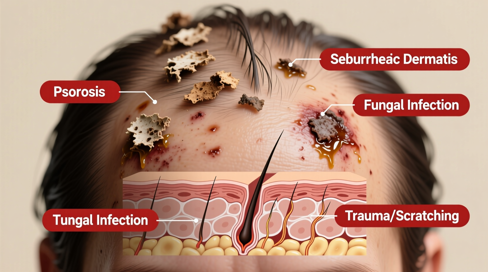 scabs on scalp common causes and how to treat them