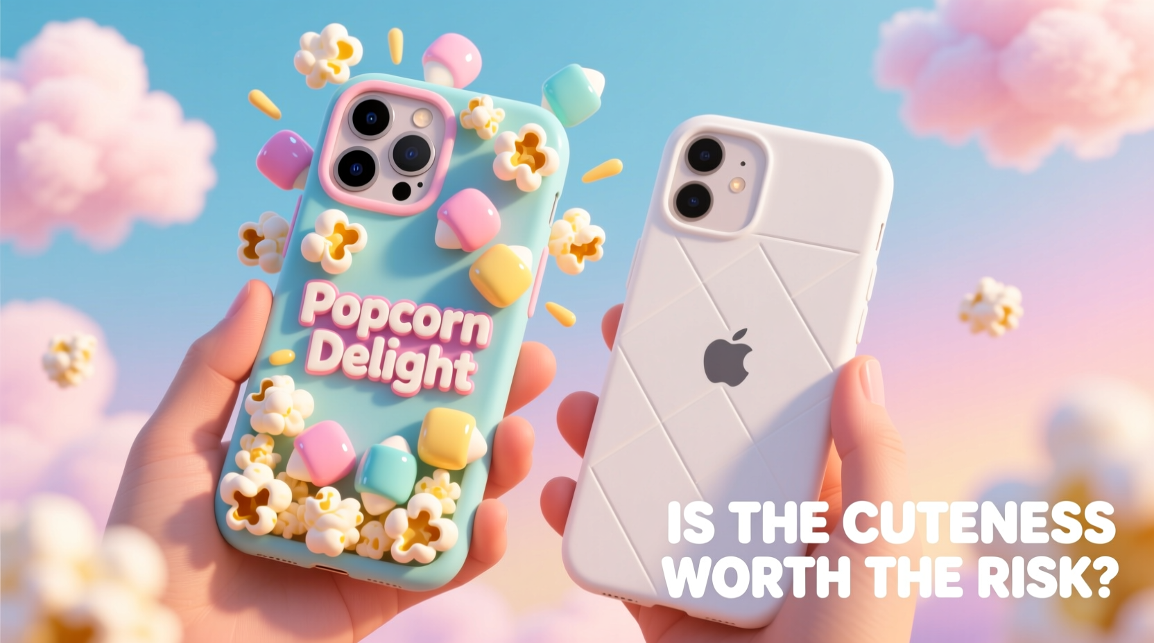 popcorn delight iphone case vs regular case is the cuteness worth the risk