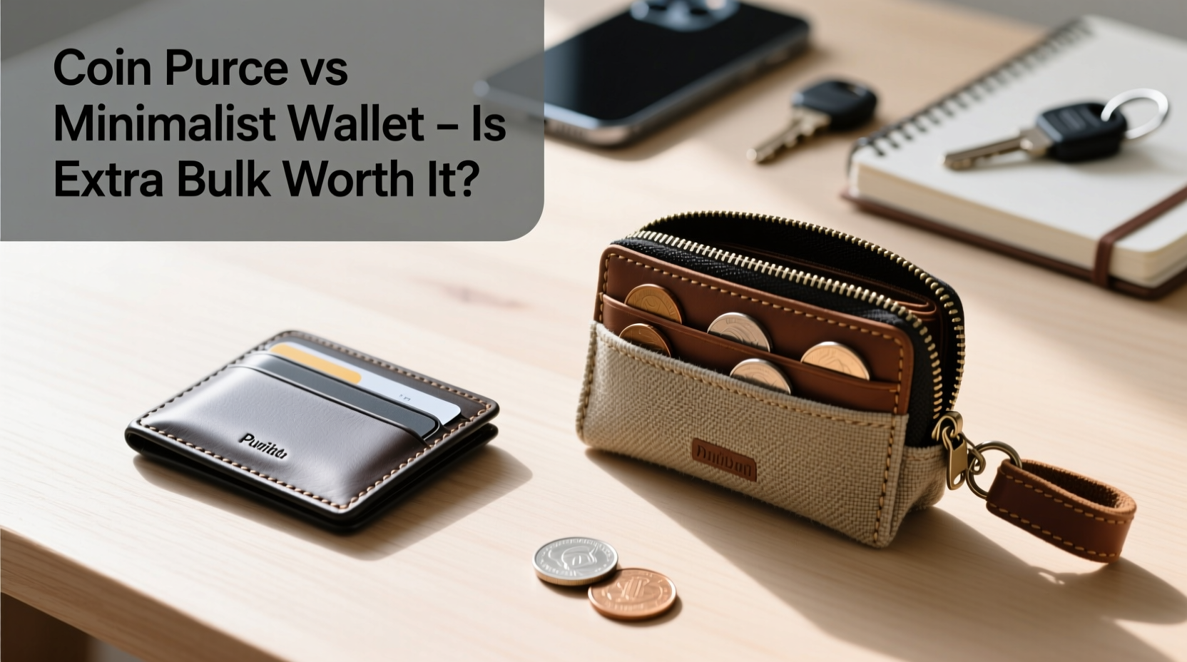 wallet with coin purse vs minimalist wallet is the extra bulk worth it