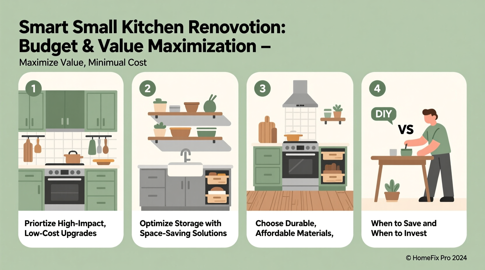how to budget and maximize value when renovating a small kitchen