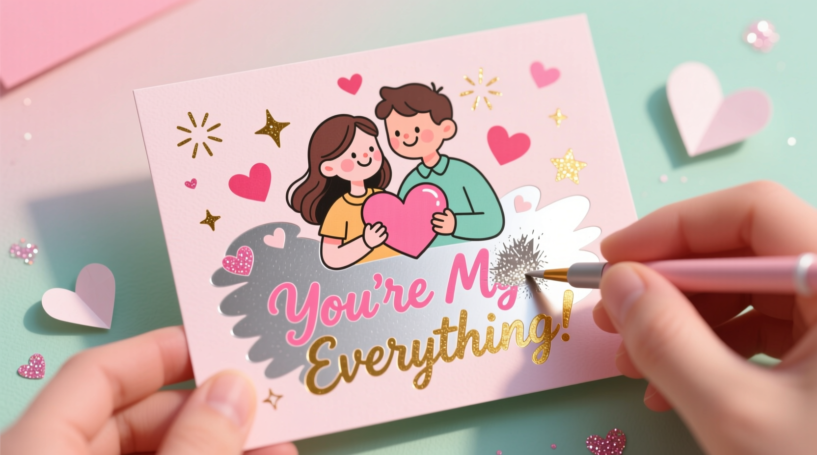 how to make valentines day scratch off cards