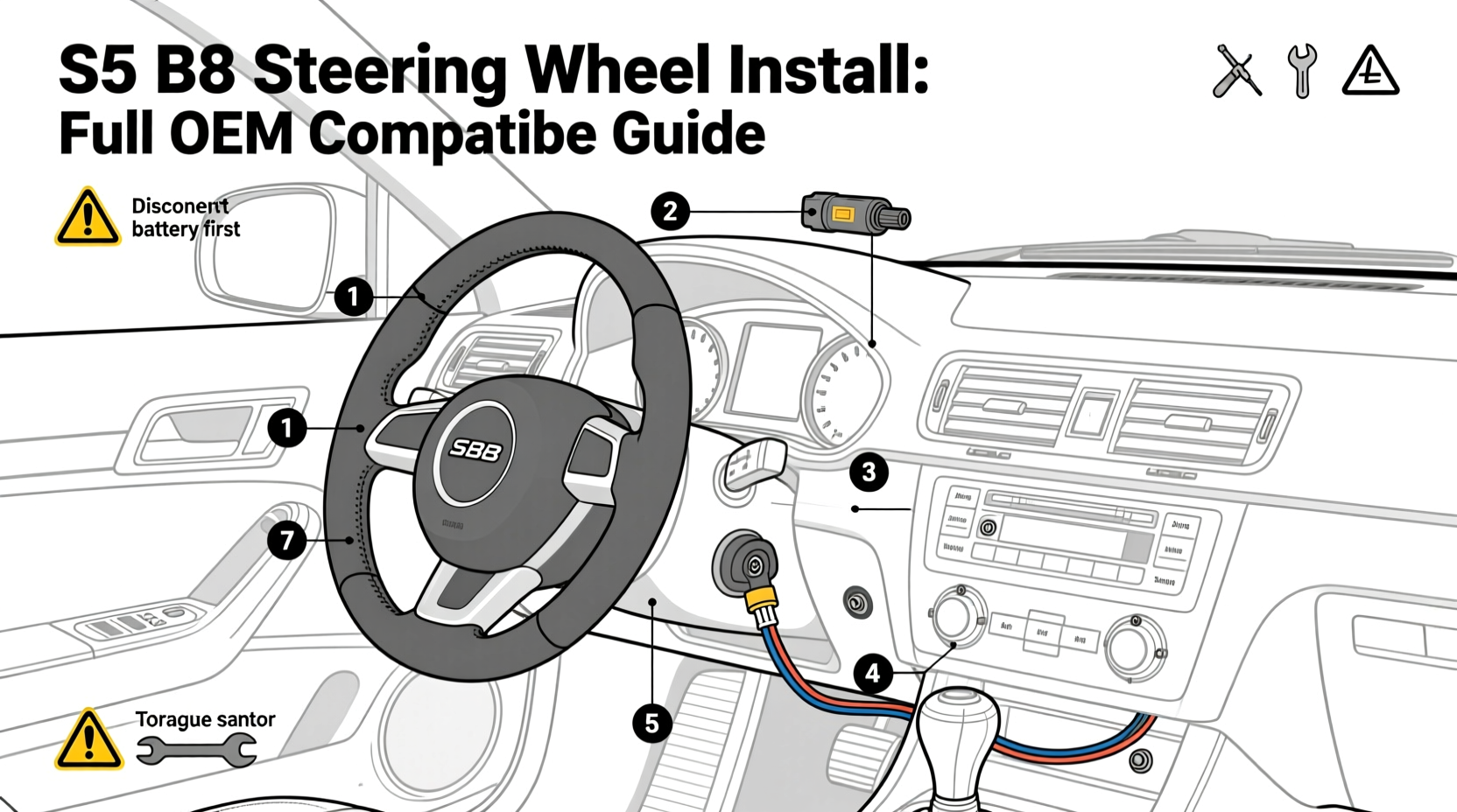 S5 B8 Steering Wheel Install: Full OEM-Compatible Guide