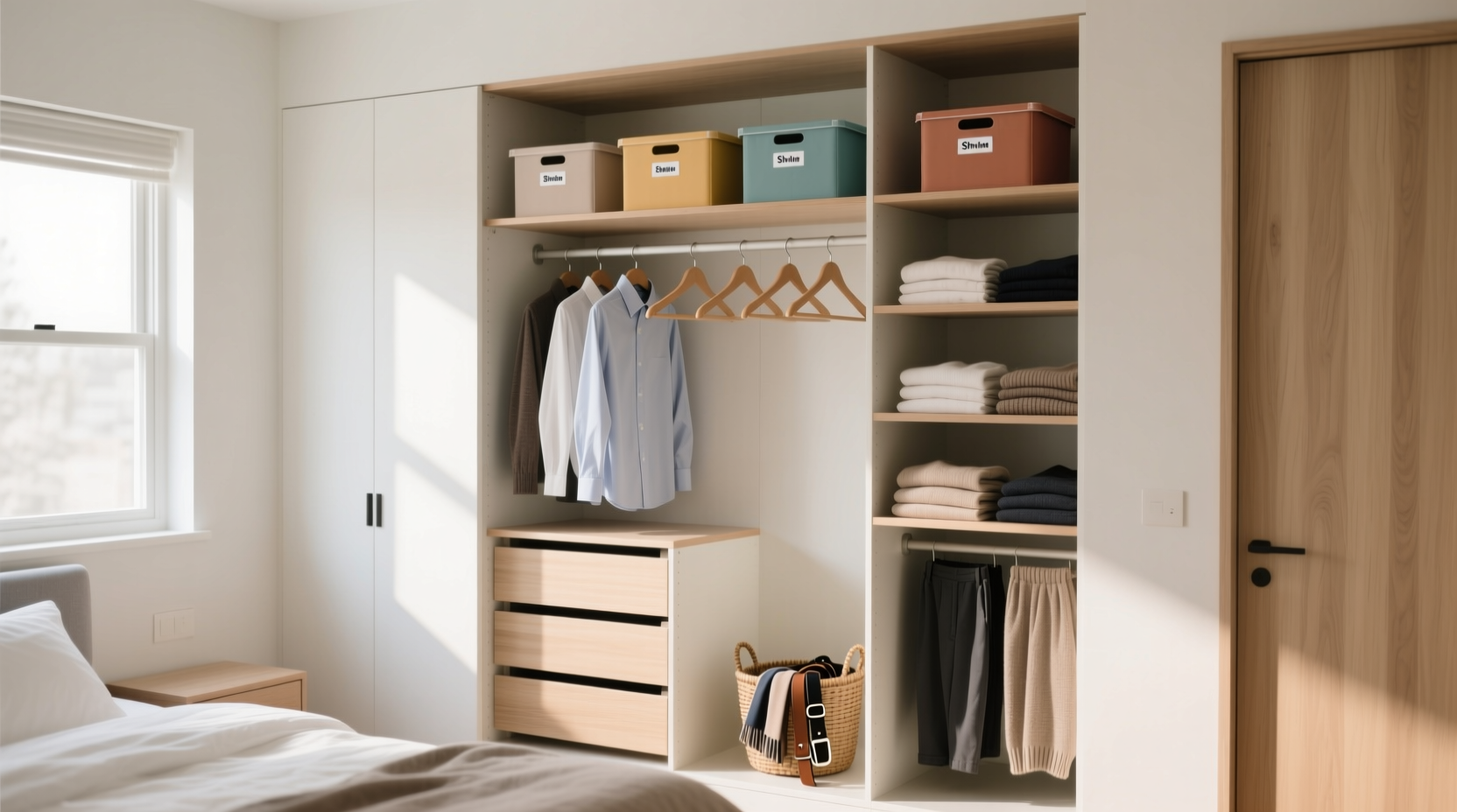 how to arrange your closet for efficiency
