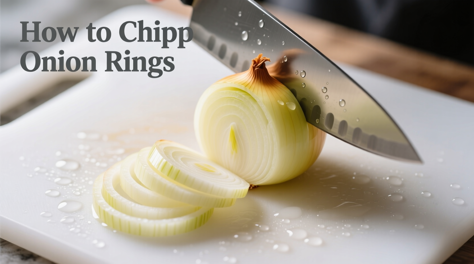 how to chop onion rings