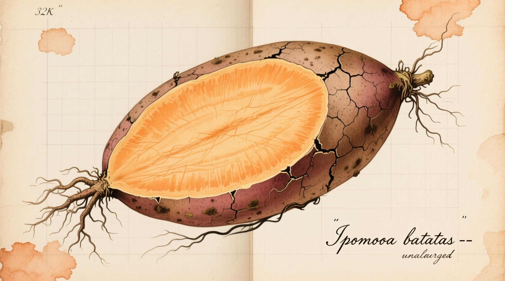 How to Draw a Sweet Potato: 7-Step Beginner Guide