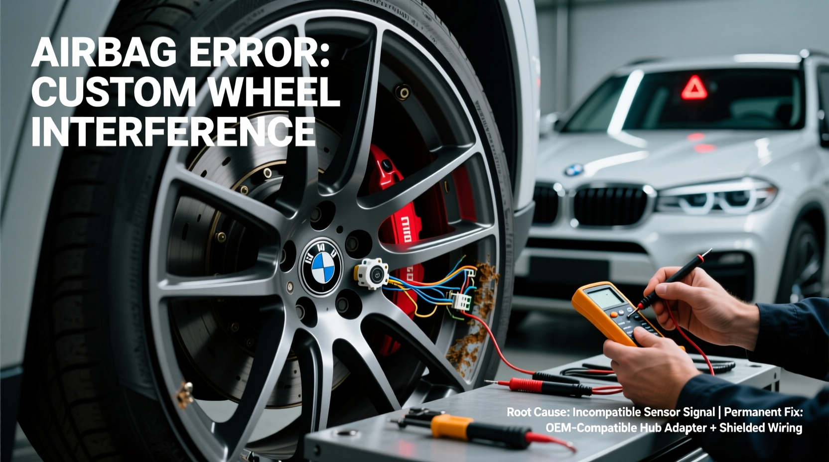 bmw custom wheel airbag error