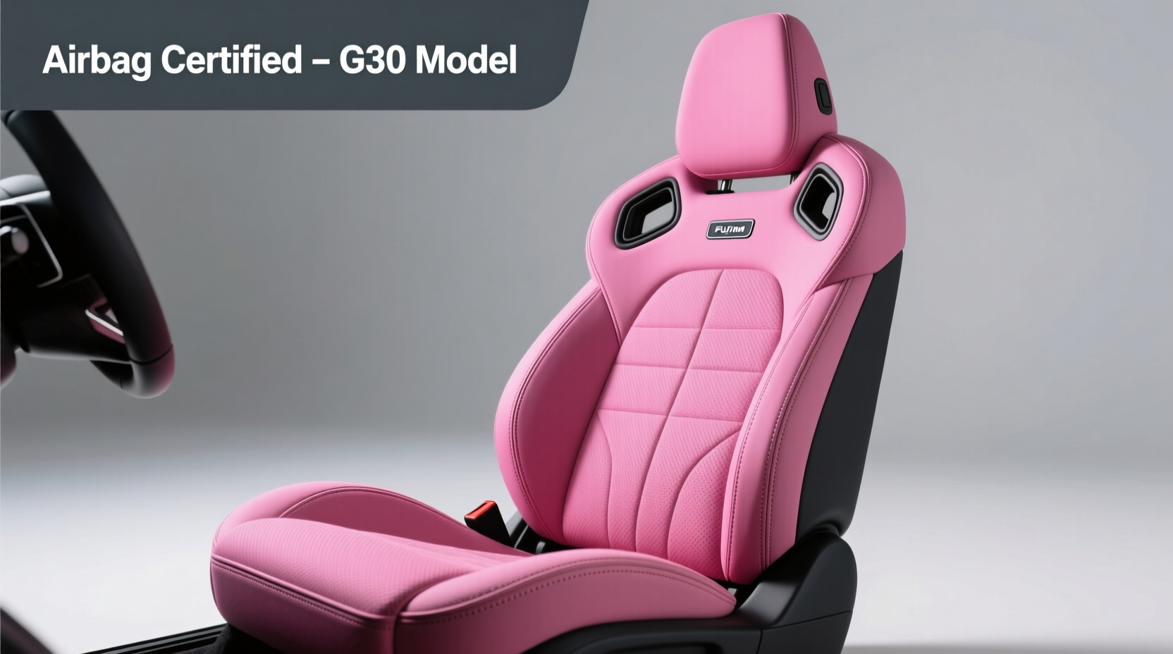 g30 pink seat covers airbag