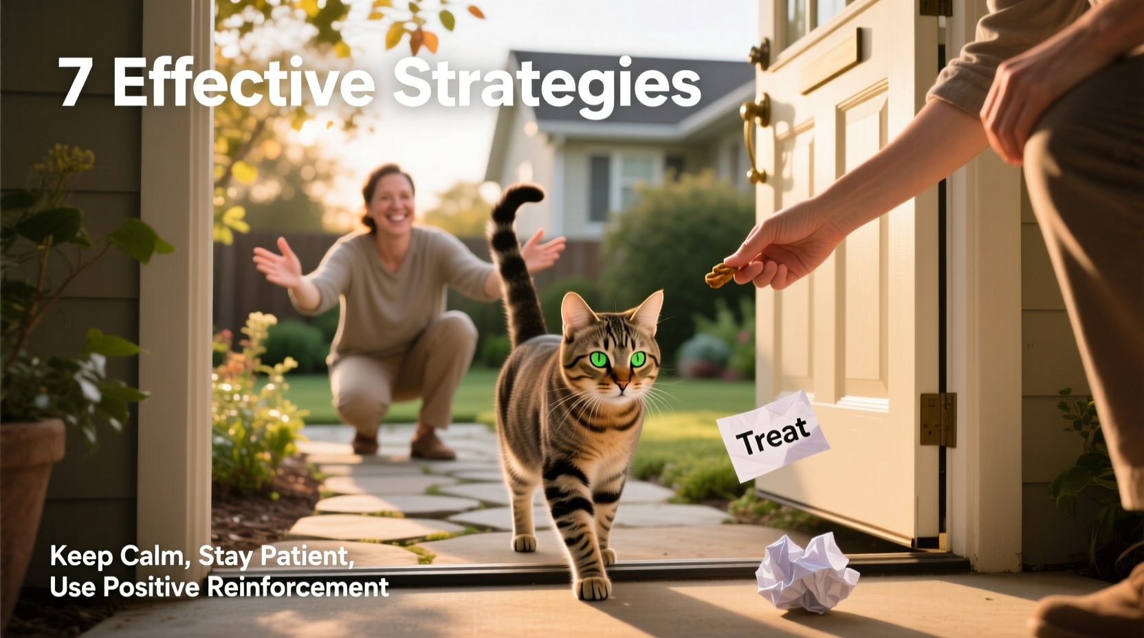 7 effective strategies to safely and calmly bring your cat back inside the house