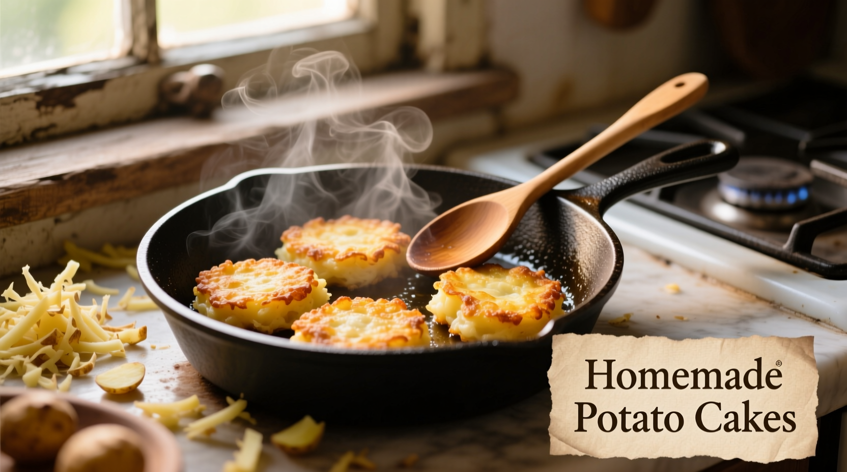 making potato cakes