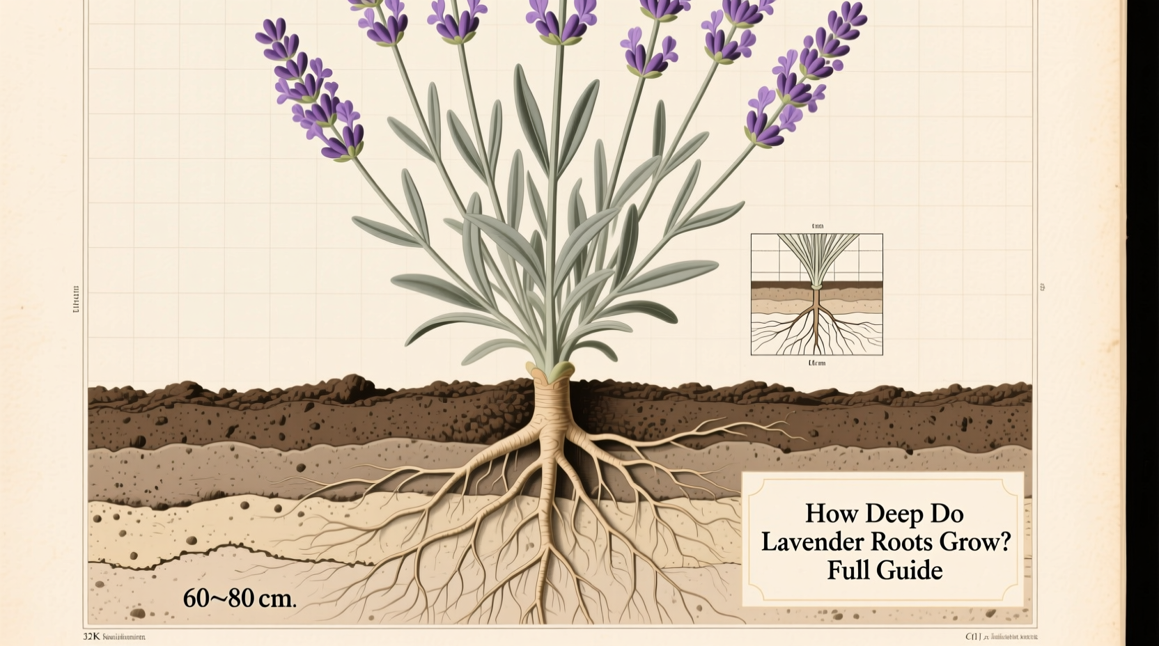 how deep do lavender roots grow