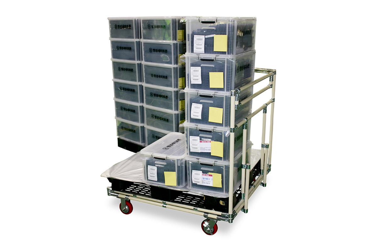Aluminium Profile Industrial Tote Cart Multilayer Hand Push Trolley