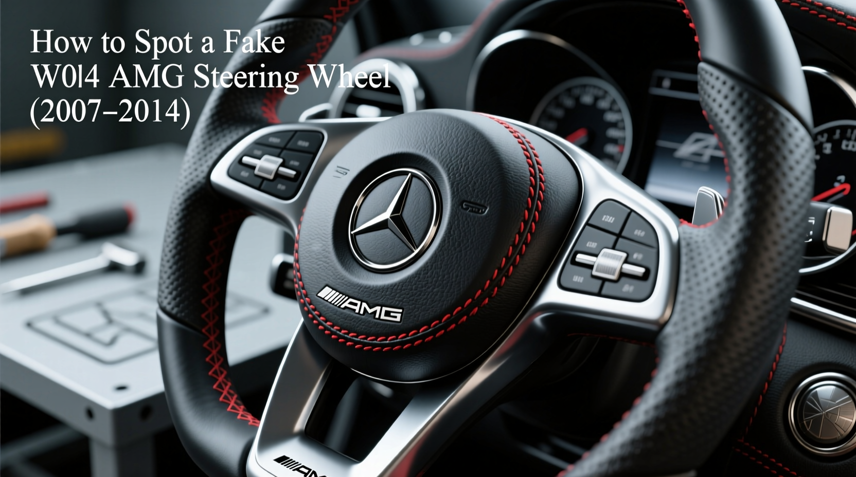 w204 amg steering wheel fake check