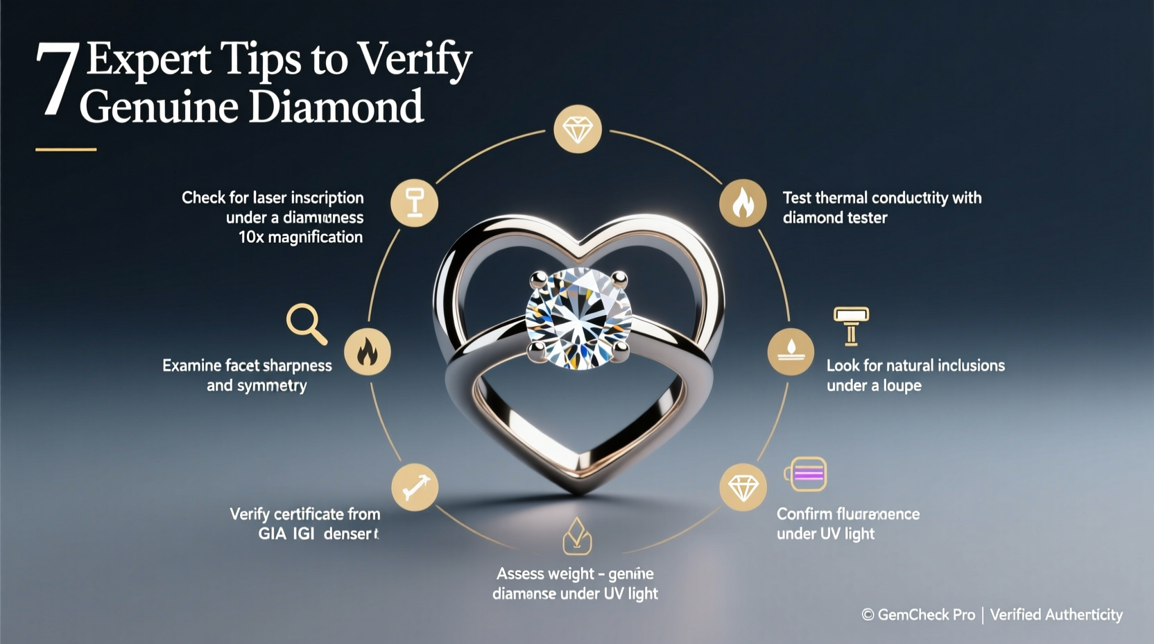 7 expert tips to verify if your heart ring features a genuine diamond