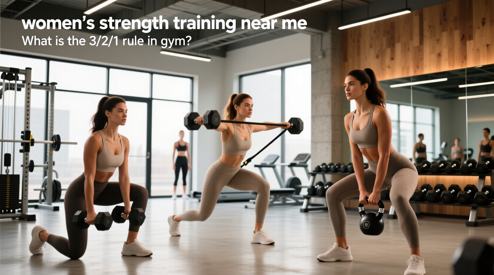 3/2/1 gym rule women's strength training guide