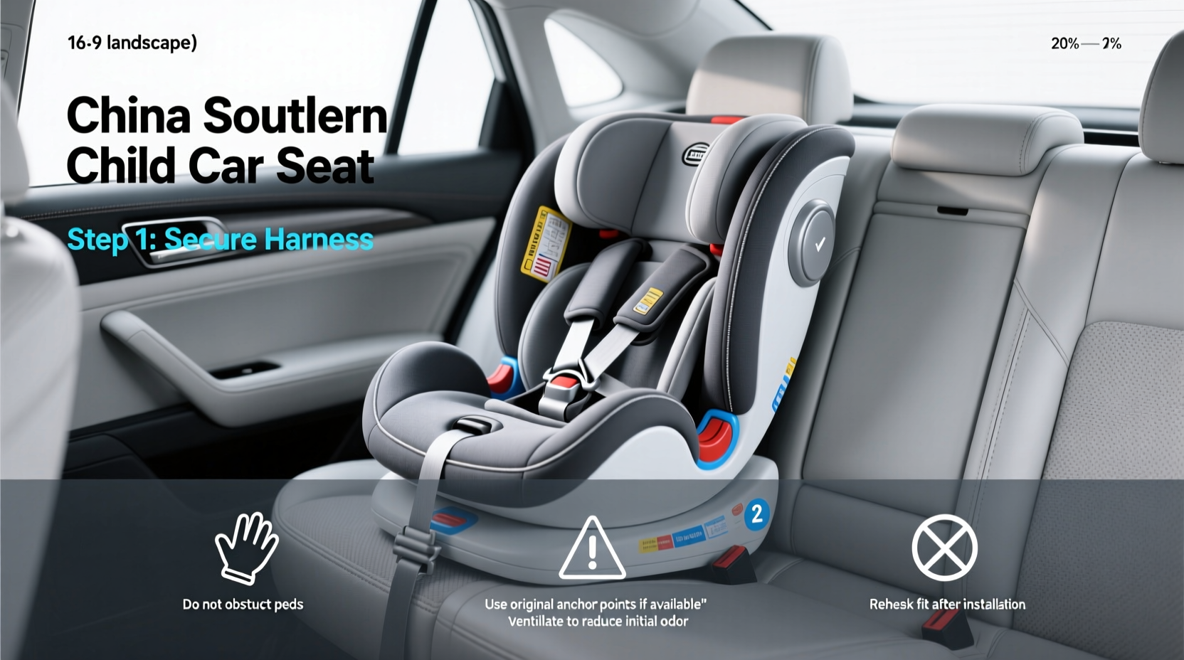 china southern child car seat