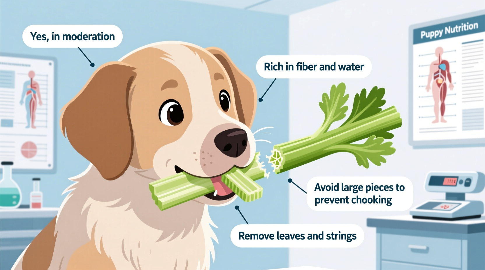 can puppies eat celery
