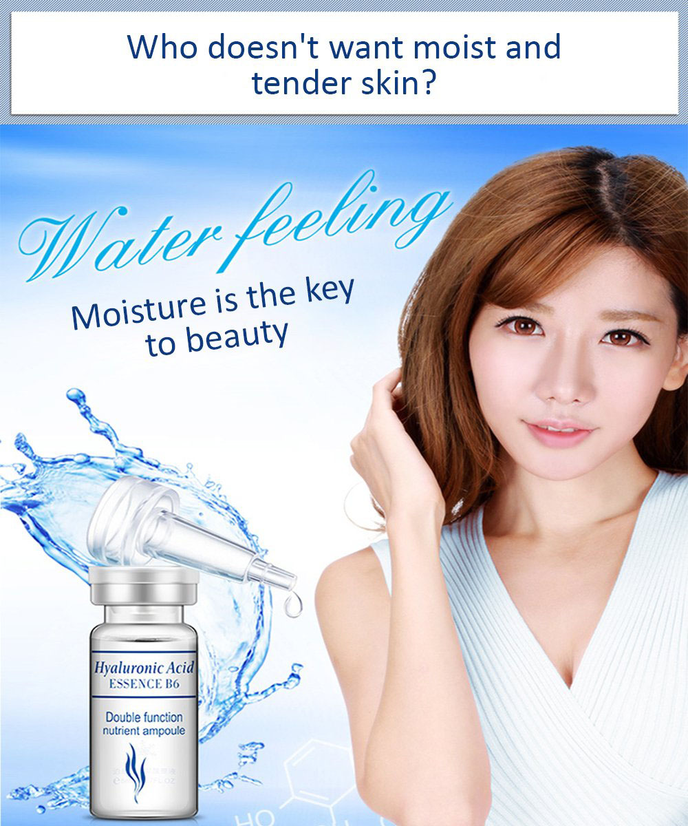 Wholesale High Quality Organic Moisturizing Hyaluronic Acid Essence B6 Set