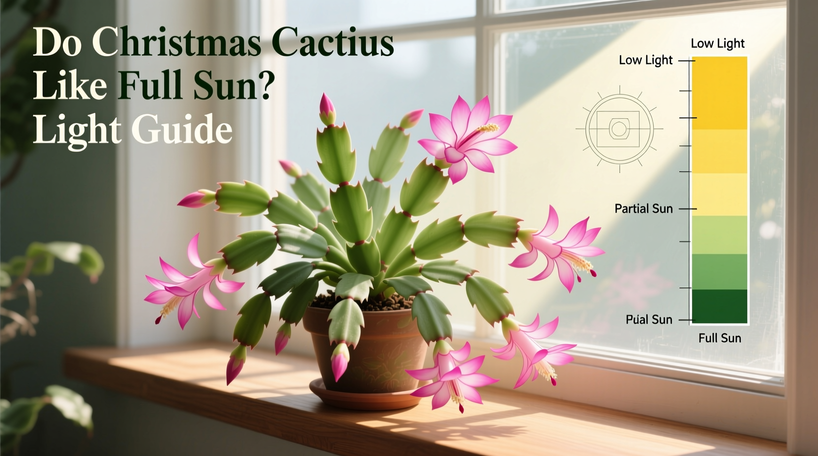 do christmas cactus like full sun