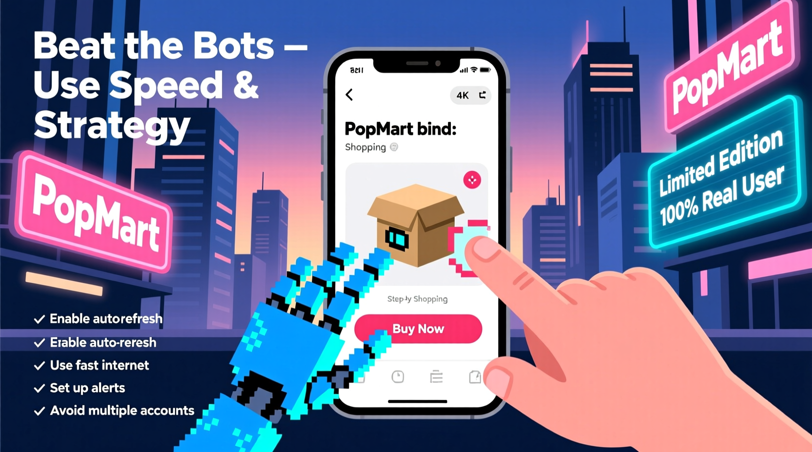how to beat the bots on popmart