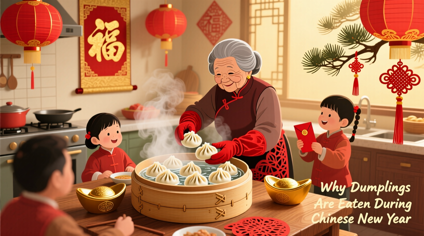 why do people eat dumplings during chinese new year