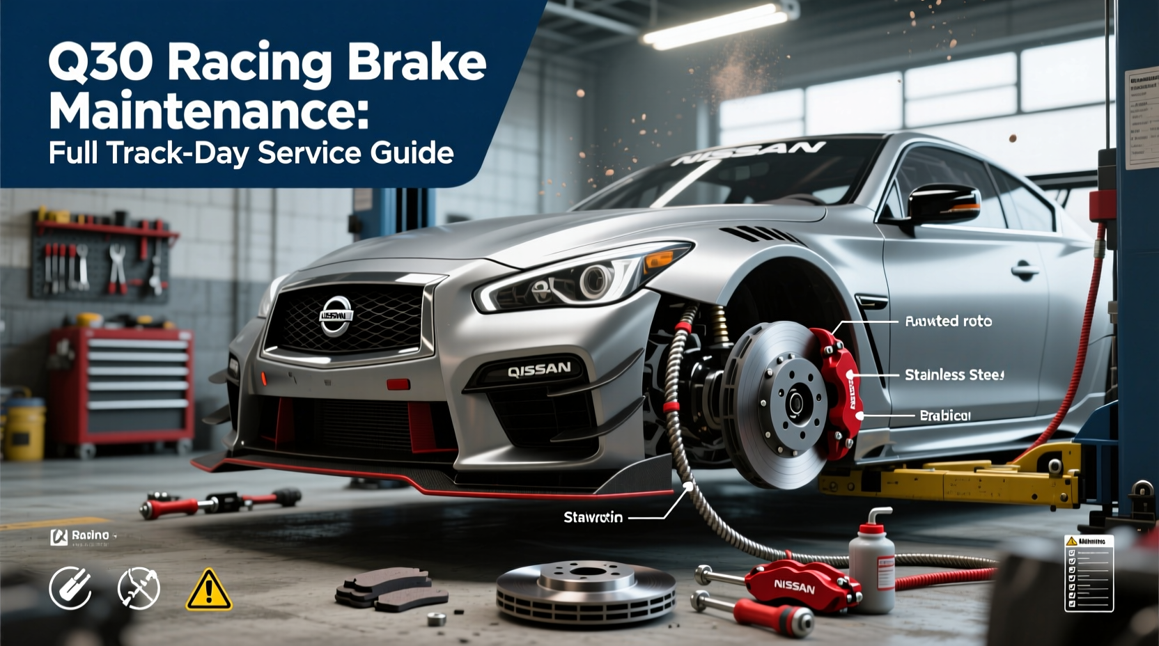 q50 racing brake maintenance