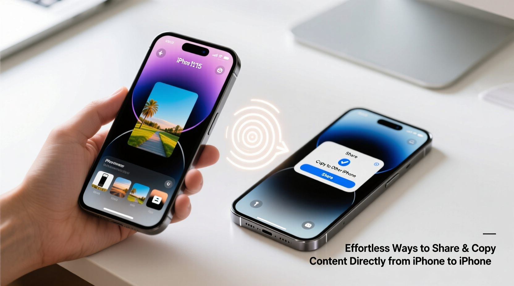 effortless ways to share and copy content directly from iphone to iphone
