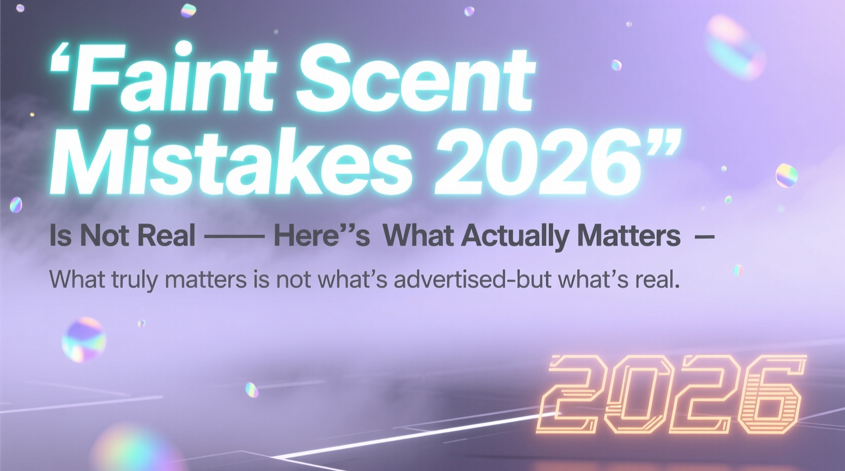 ‘Faint Scent Mistakes 2026’ Is Not Real — Here’s What Actually Matters