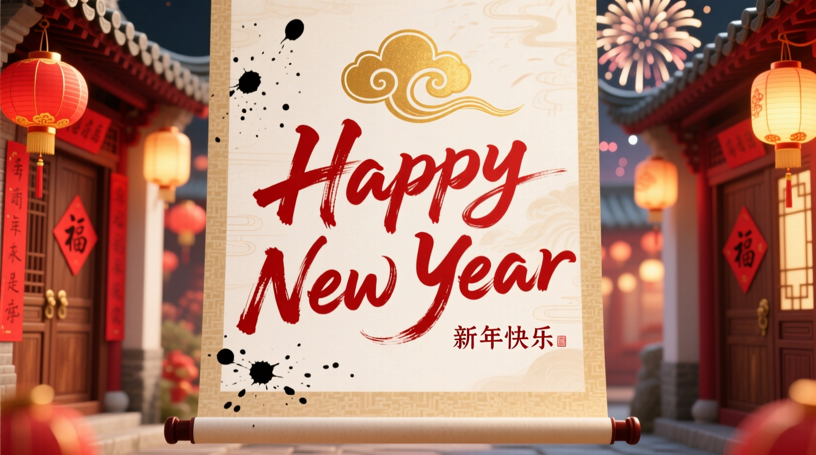 how to write happy new year in chinese mandarin