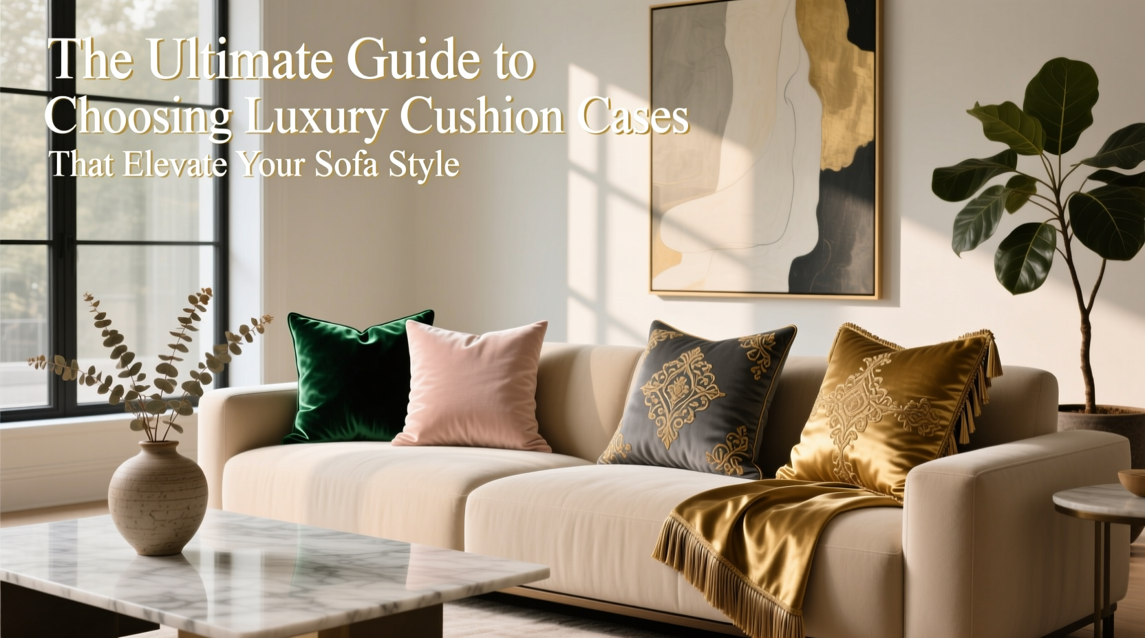 the ultimate guide to choosing luxury cushion cases that elevate your sofa style