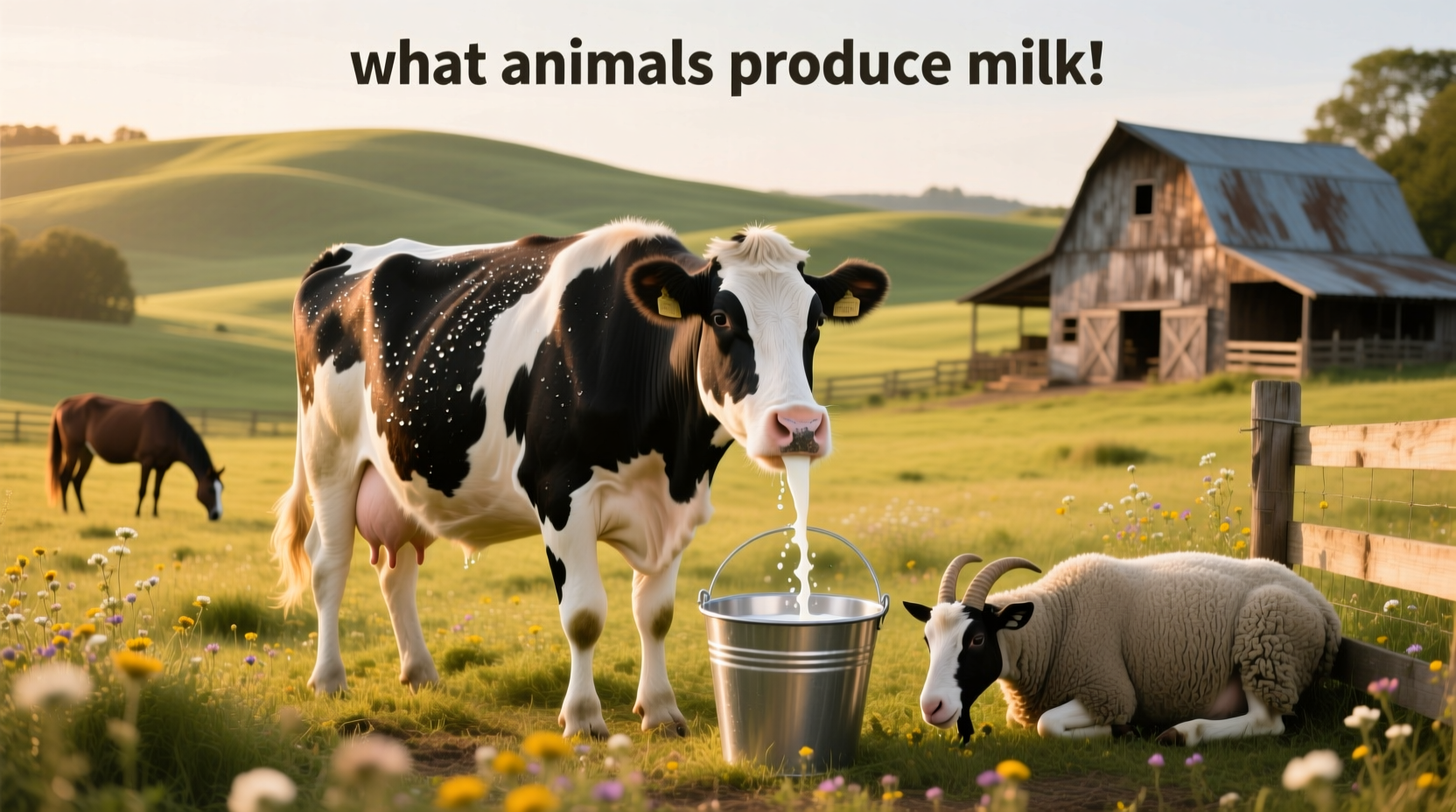 animals that produce milk for human use