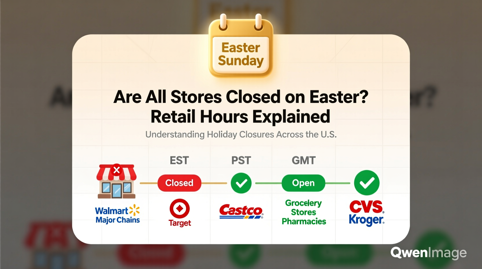 are all stores closed on easter