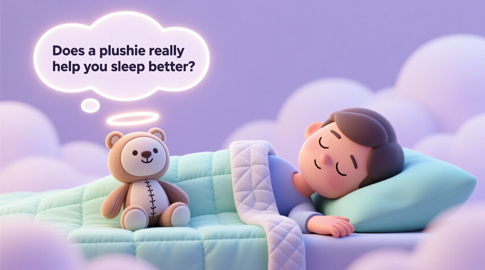 weighted plush vs weighted blanket does a plushie really help you sleep better