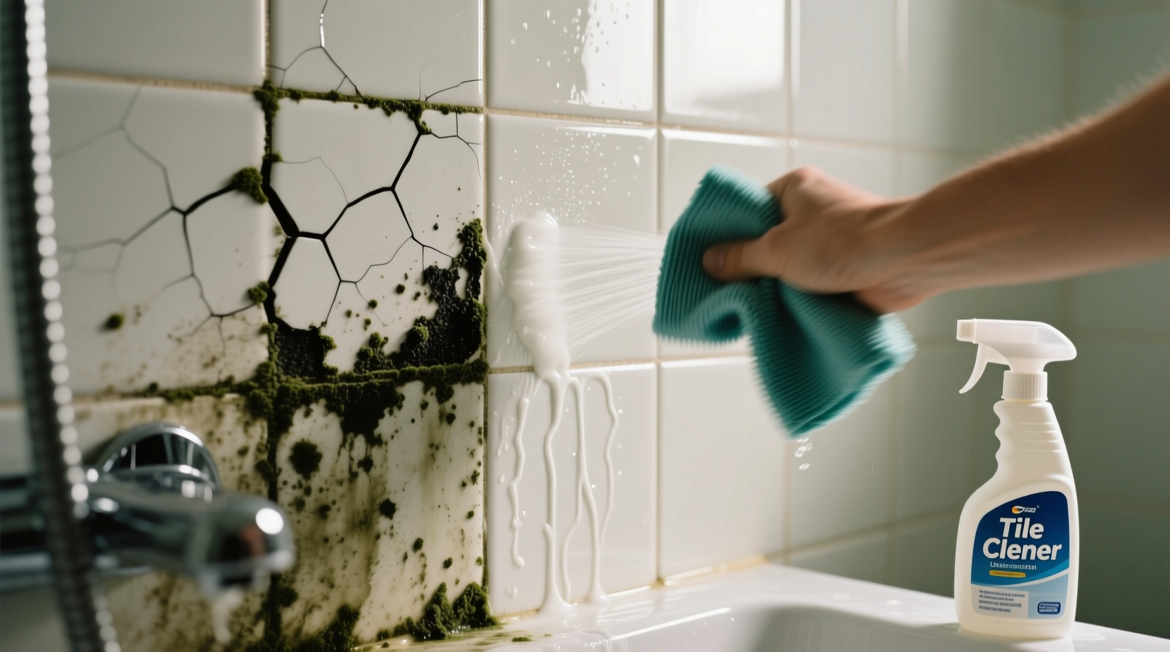 how to clean shower tile