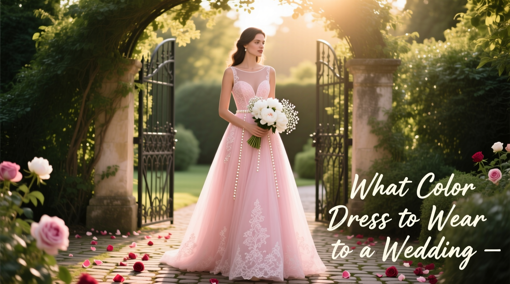 Wearing navy to a black-tie wedding? A coral cocktail dress to a beach ceremony? Let’s settle this like adults
