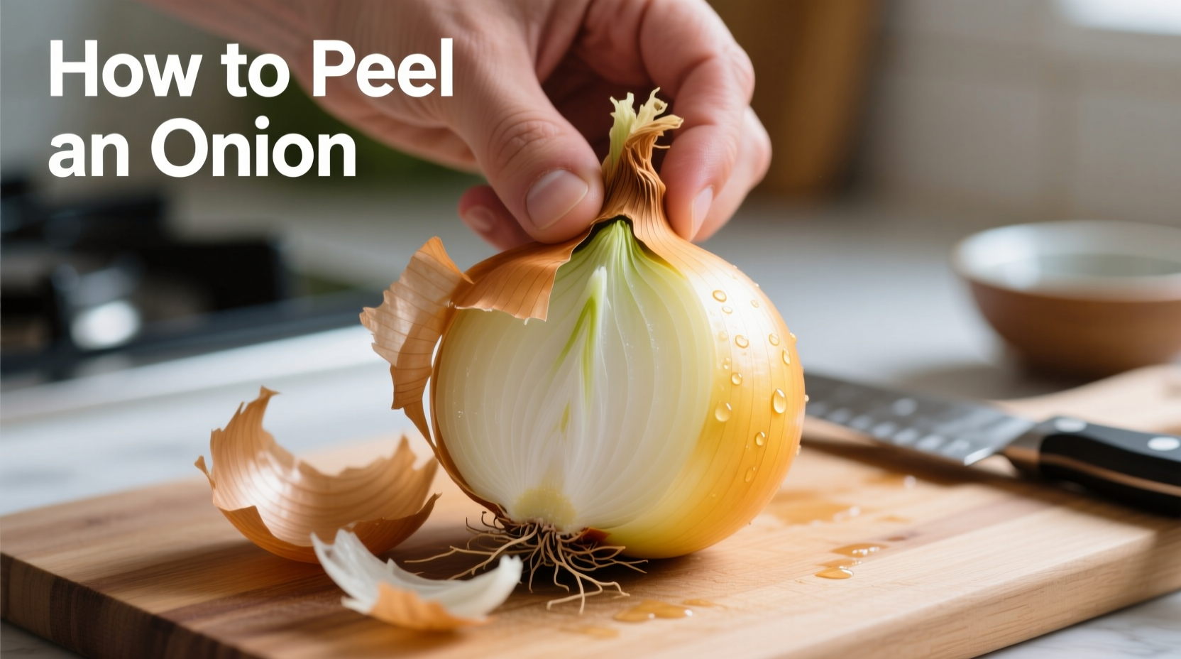 how do i peel an onion