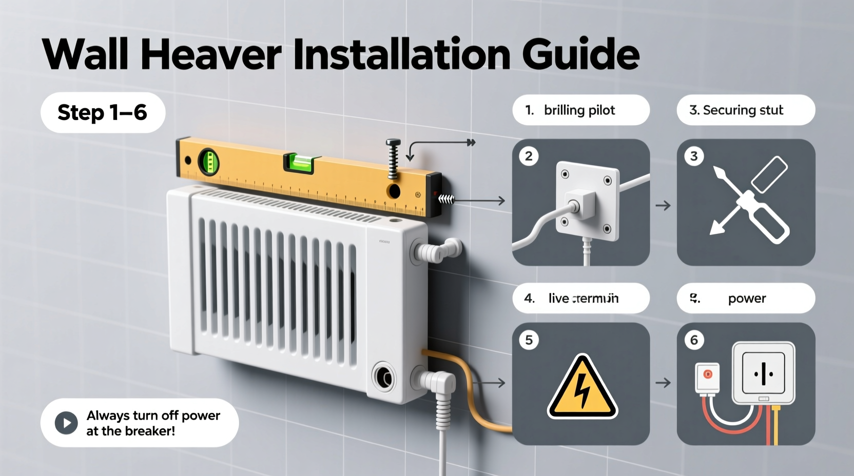 wall heater installation guide